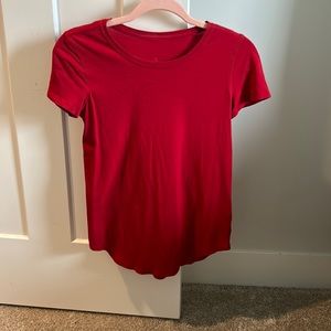 Red Lululemon shirt, size 2